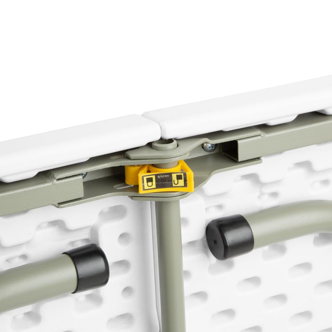 Bolero Rectangular Centre Folding Table 6ft White - LL001