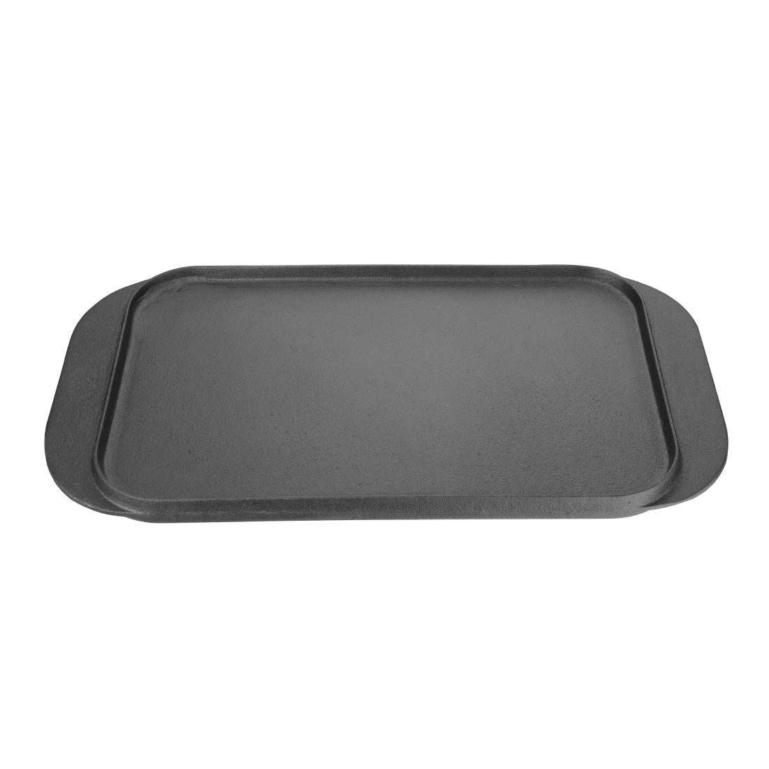 Vogue Reversible Cast Iron Double Griddle Pan - M650