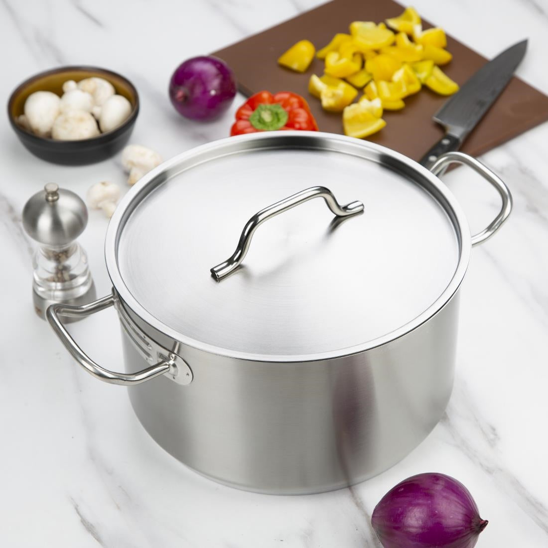 Vogue Stainless Steel Saucepan Lid 280mm - M951