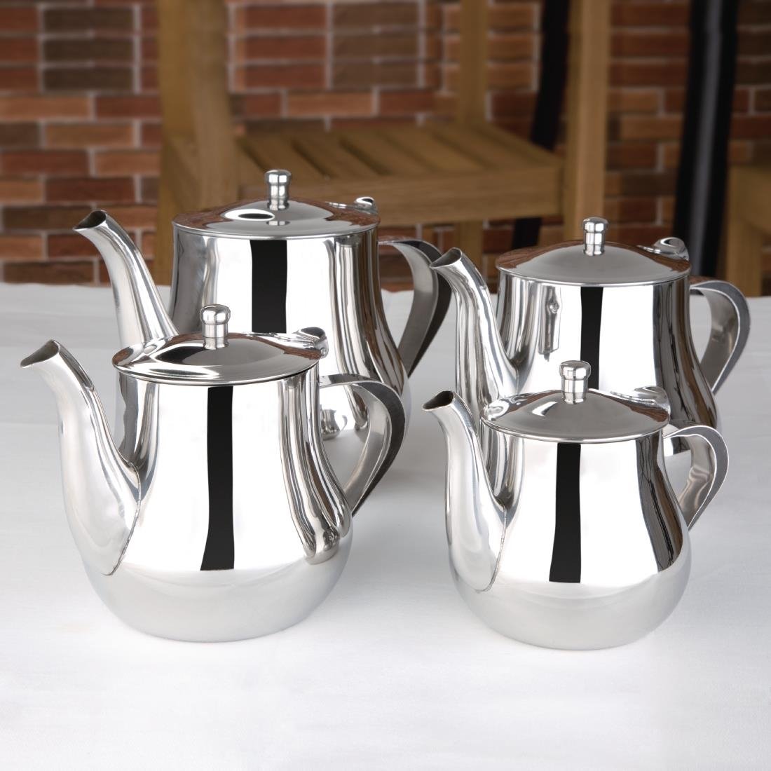 Olympia Arabian Stainless Steel Teapot 1Ltr - M982