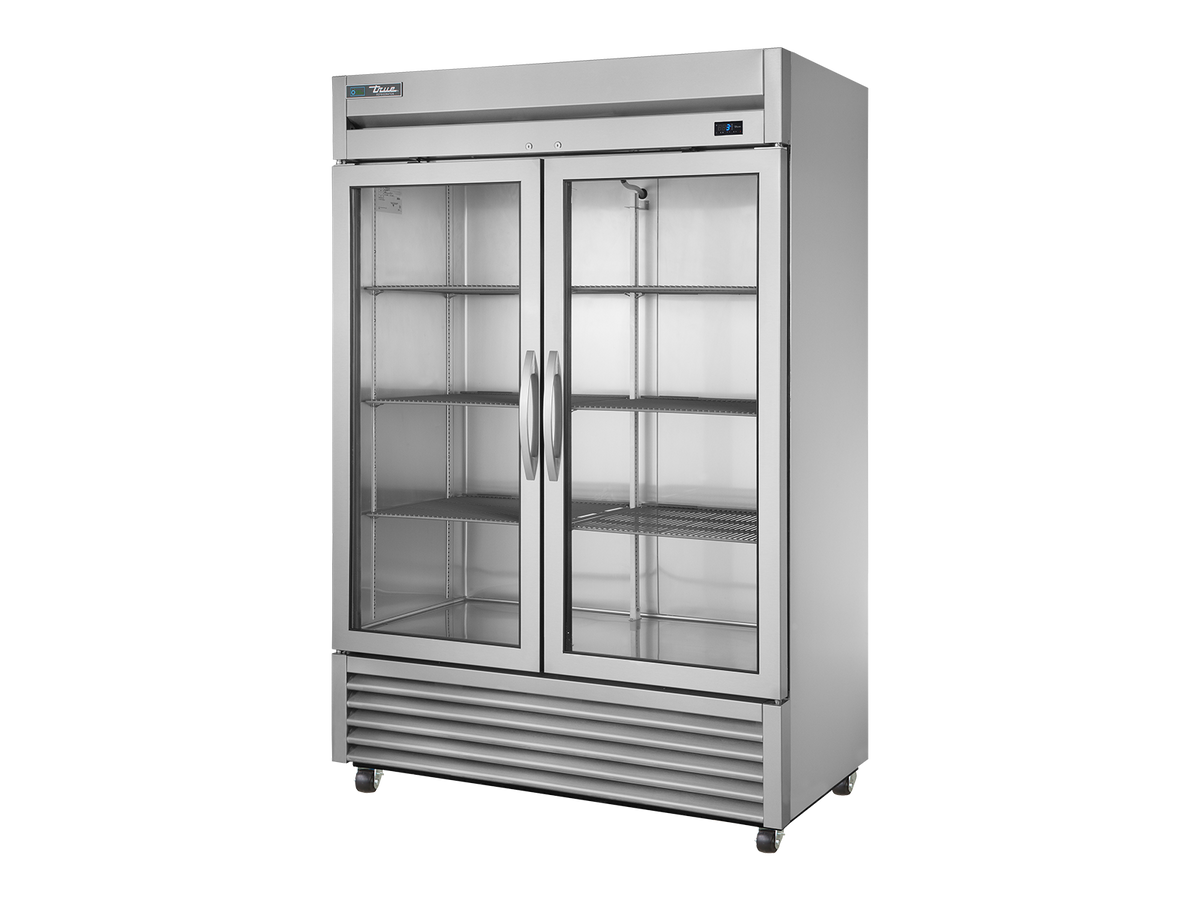 TRUE 2 Reach-In Glass Swing Door Refrigerator - T-49G-HC-FGD01