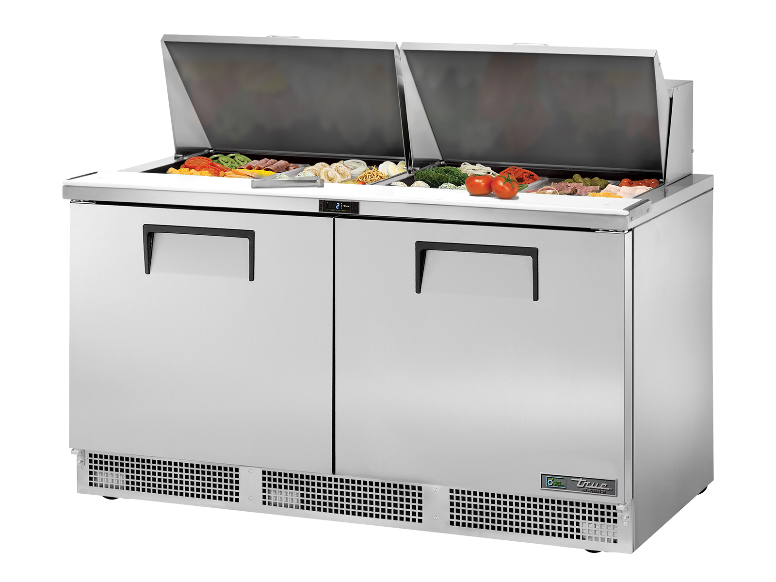 TRUE 2 Door Food Prep Fridge 1620mm Width - TFP-64-24M-HC