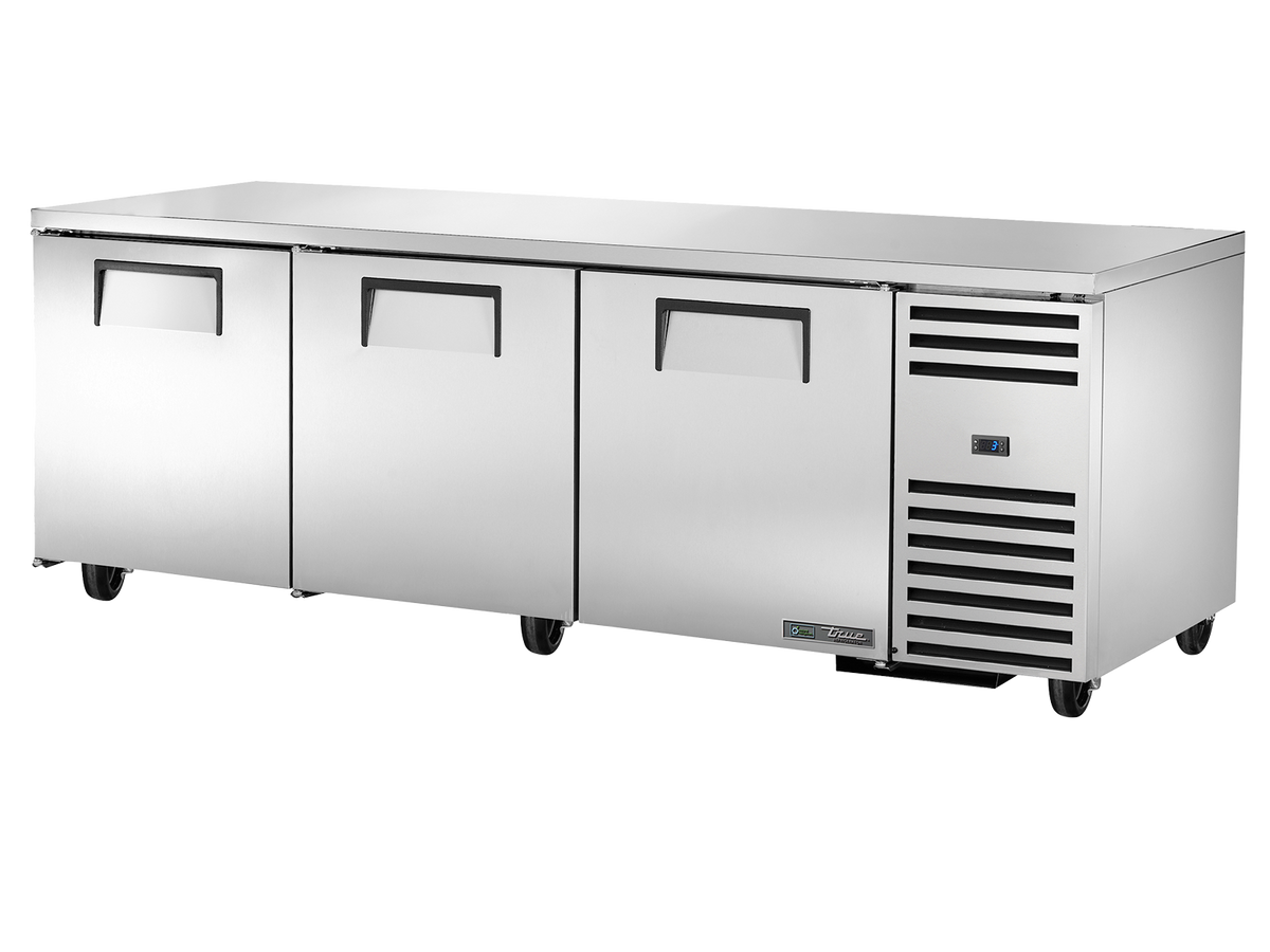 TRUE 3 Solid Door Undercounter Refrigerator - TUC-93-HC