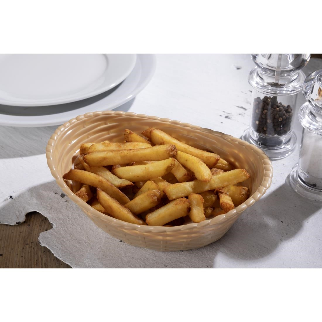 Olympia Kristallon Oval Polypropylene Basket - P017