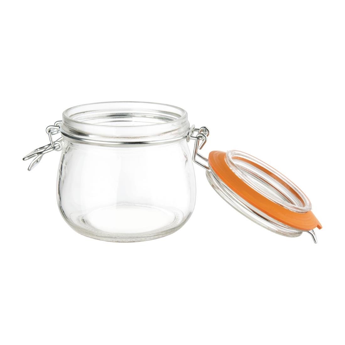 Vogue Clip Top Preserve Jars 500ml - P490