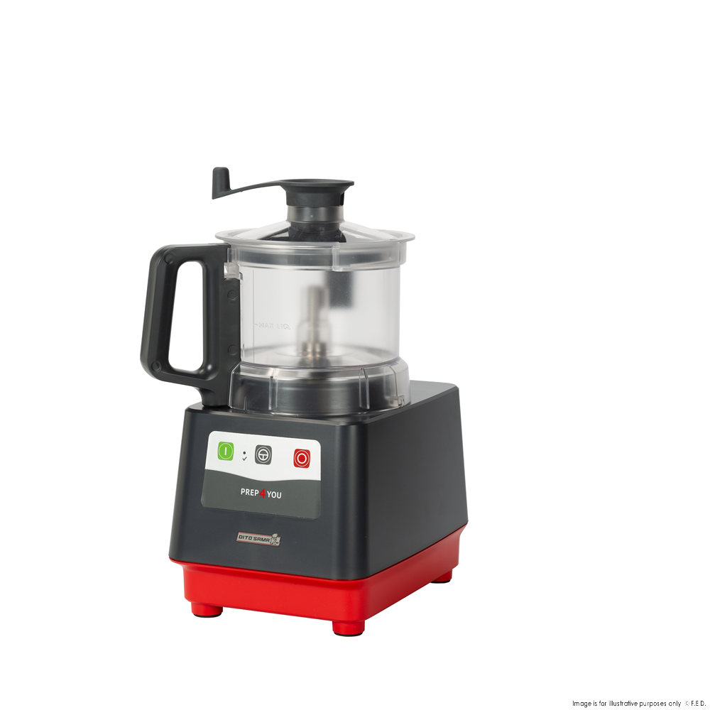 Dito Sama Dito Sama Prep4You Cutter Mixer Food Processor 1 Speed 2.6L Copolyester Bowl P4U-PS2