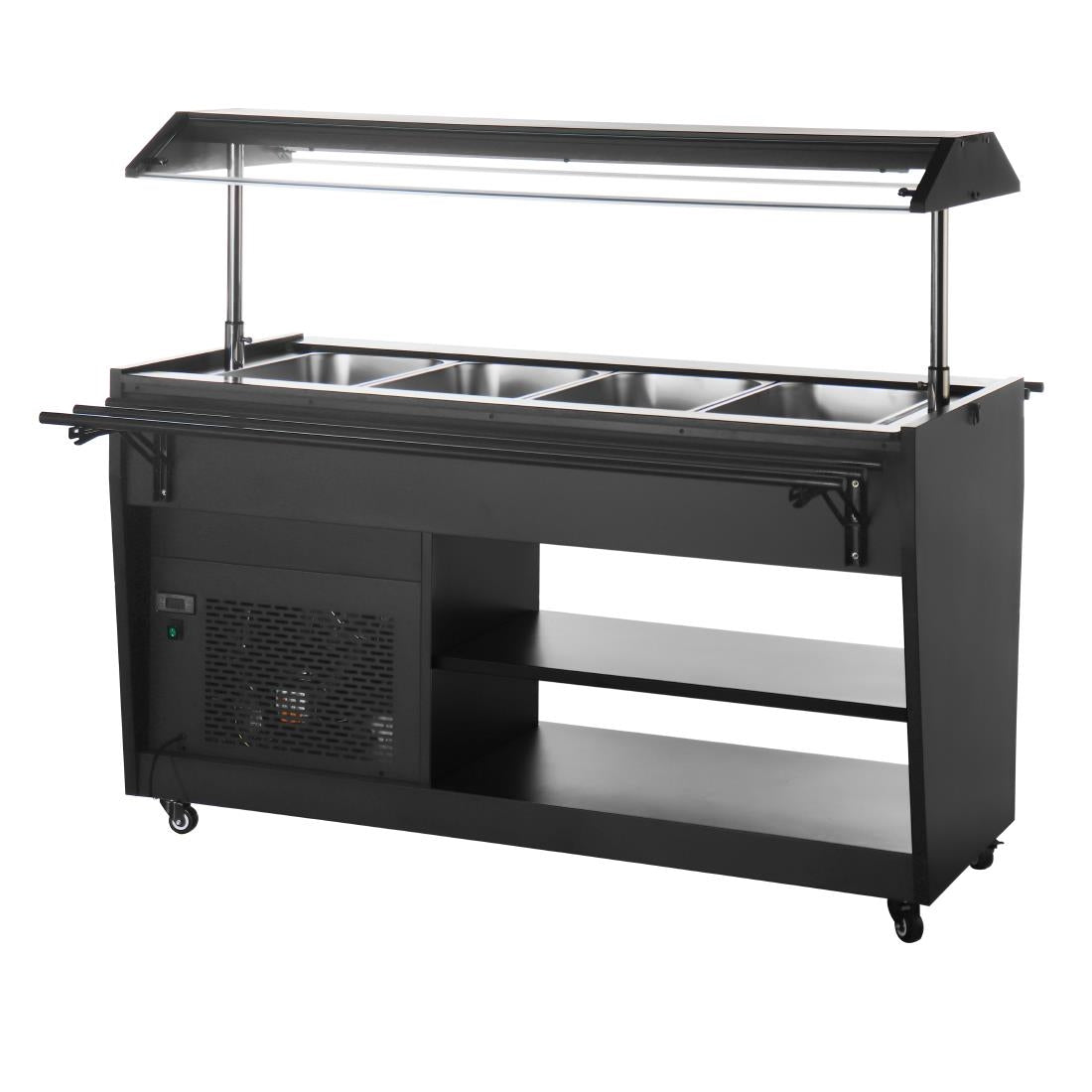 Polar G-Series Refrigerated Buffet Bar Black - PG007-A