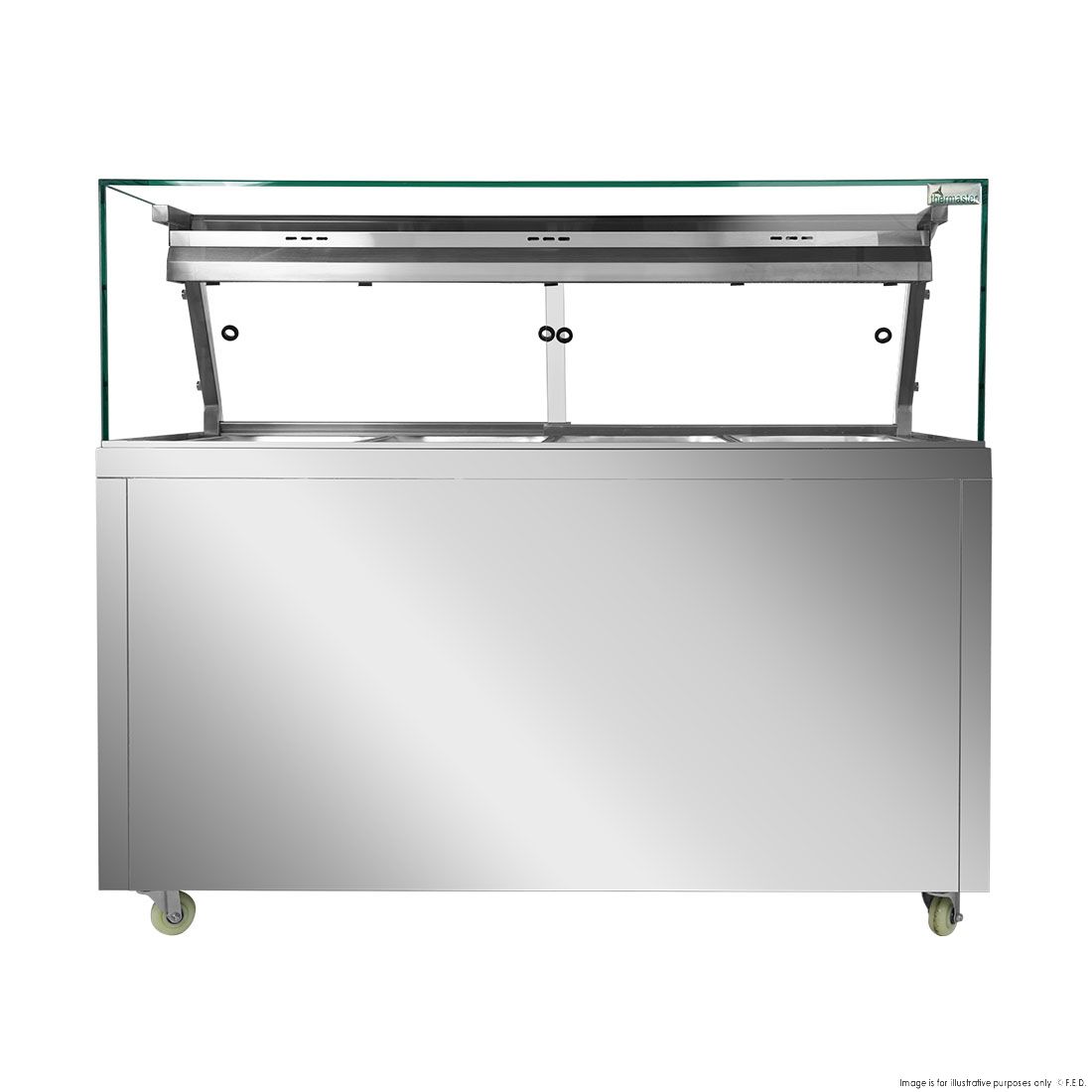 Thermaster Wet and Dry Bain Marie Display 4x1/1 GN Pans PG150FE-XG