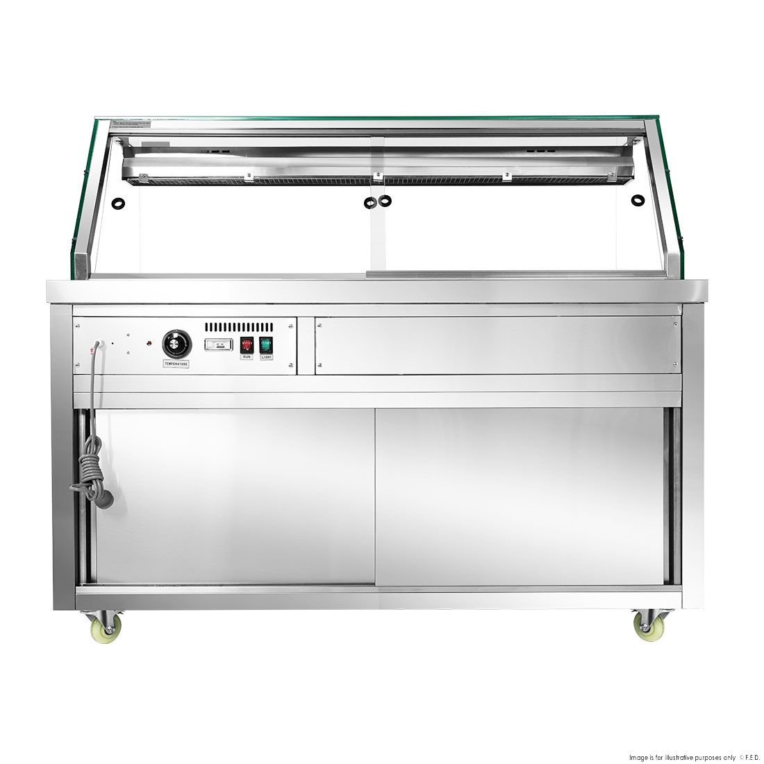 Thermaster Wet and Dry Bain Marie Display 4x1/1 GN Pans PG150FE-XG