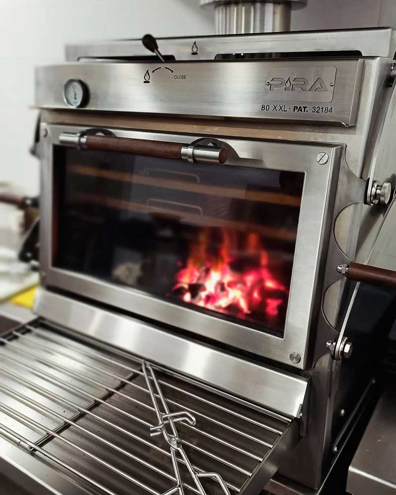 Pira 80 XXL Silver ED Charcoal Oven - 490.108