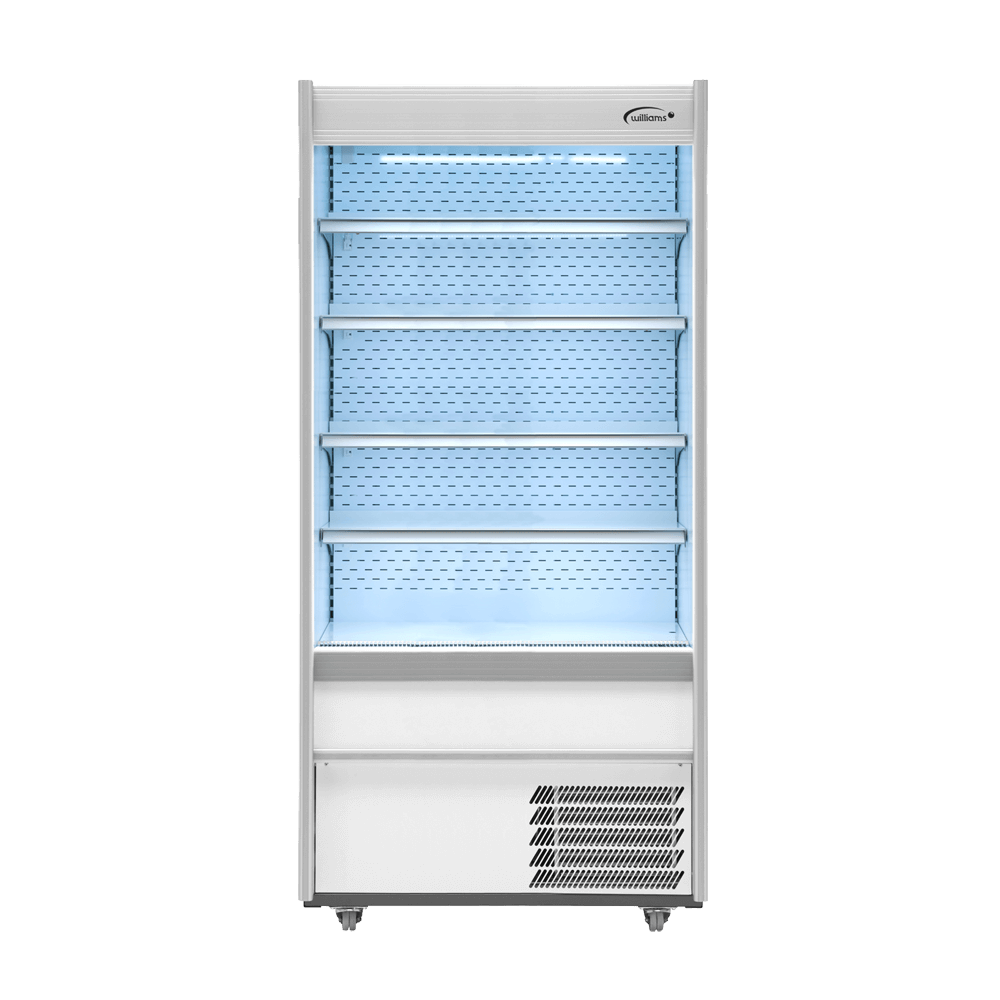 Williams M Series Nightblind Multideck Open Display Fridge Stainless Steel - 960mmW M100MTSCN