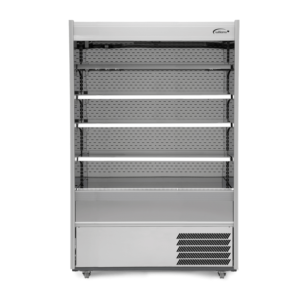 Williams M Series Nightblind Multideck Open Display Fridge Stainless Steel - 1250mmW M125MTSCN