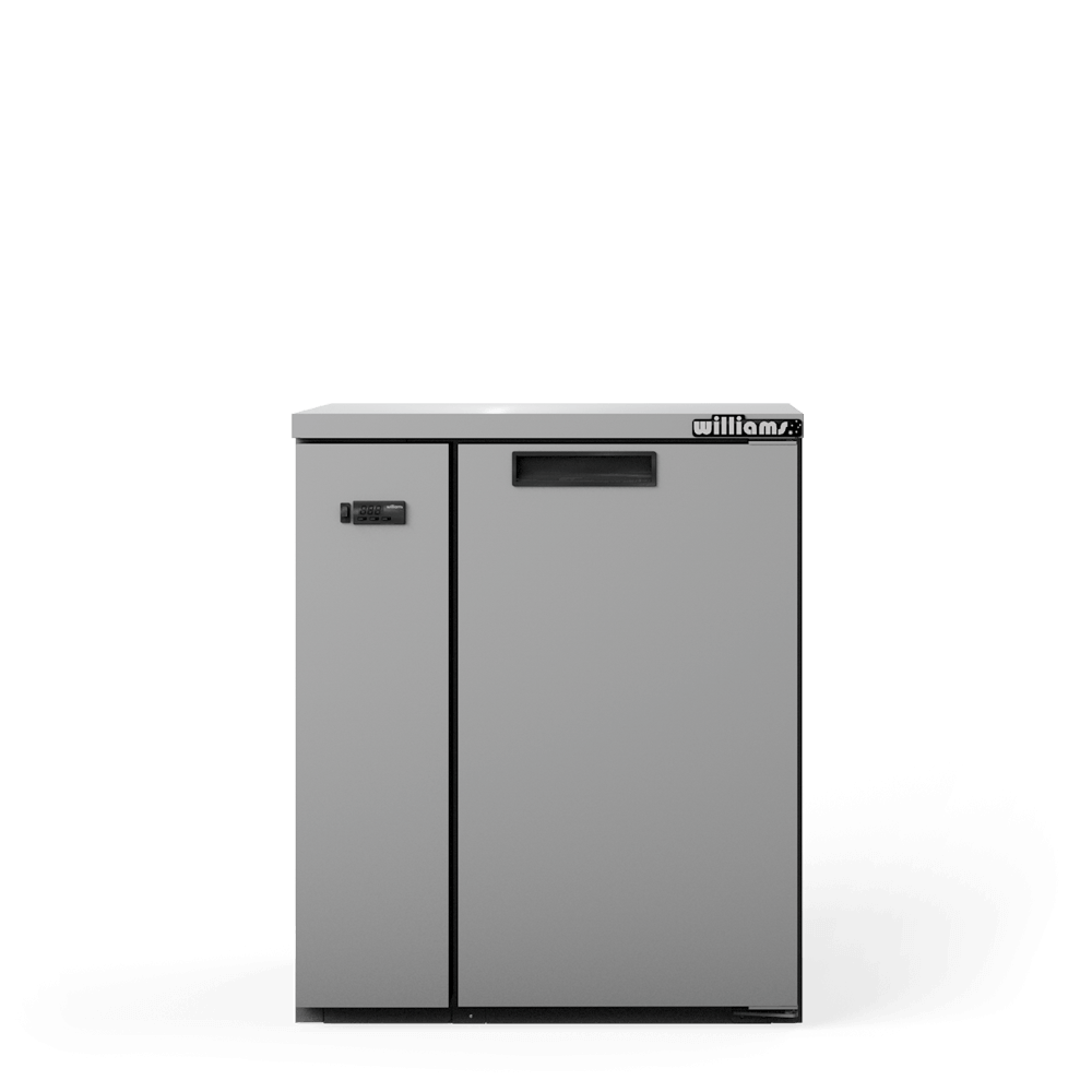 Williams Cameo - One Door Stainless Steel Remote Back Bar Counter Display Refrigerator HC1RSS