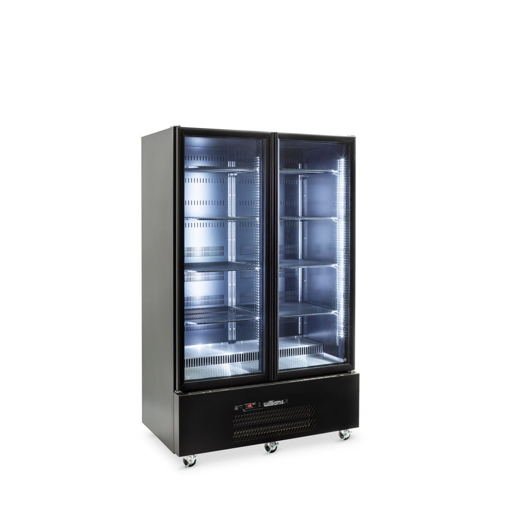 Williams Quartz Star - Two Door White Colorbond Upright Display Refrigerator HQS2GBHC