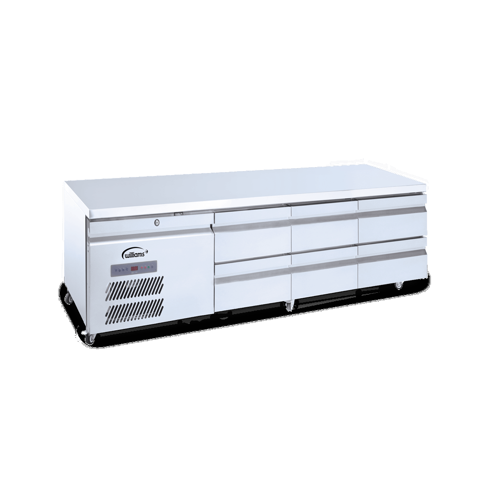Williams Under Broiler Counter - Six Drawer Self Contained Lowline Refigerator HUBC6