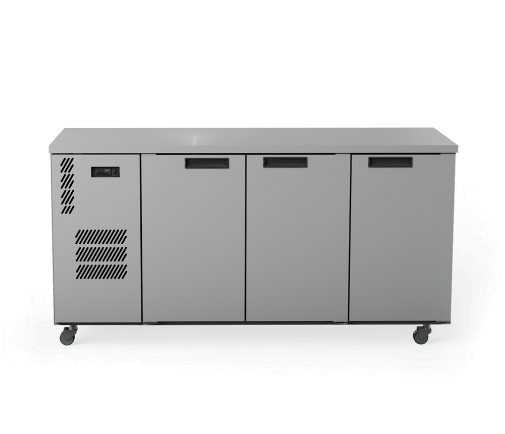 Williams Cameo 3 Solid Door Back Bar Fridge - Stainless Steel HC3USSHC