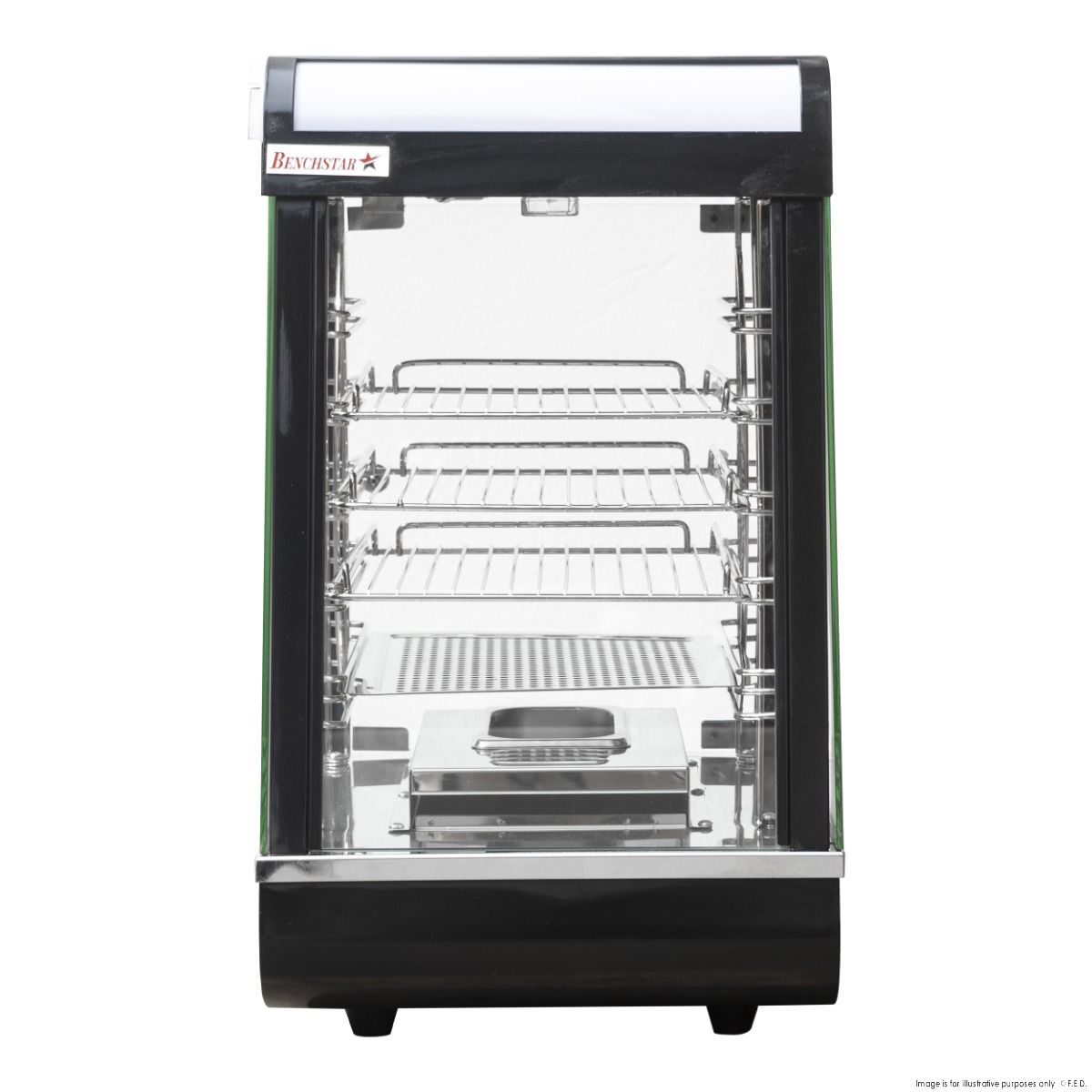 Benchstar All Stainless Steel Pie Warmer And Hot Food Display 40 Pies PW-RT/380/TGE