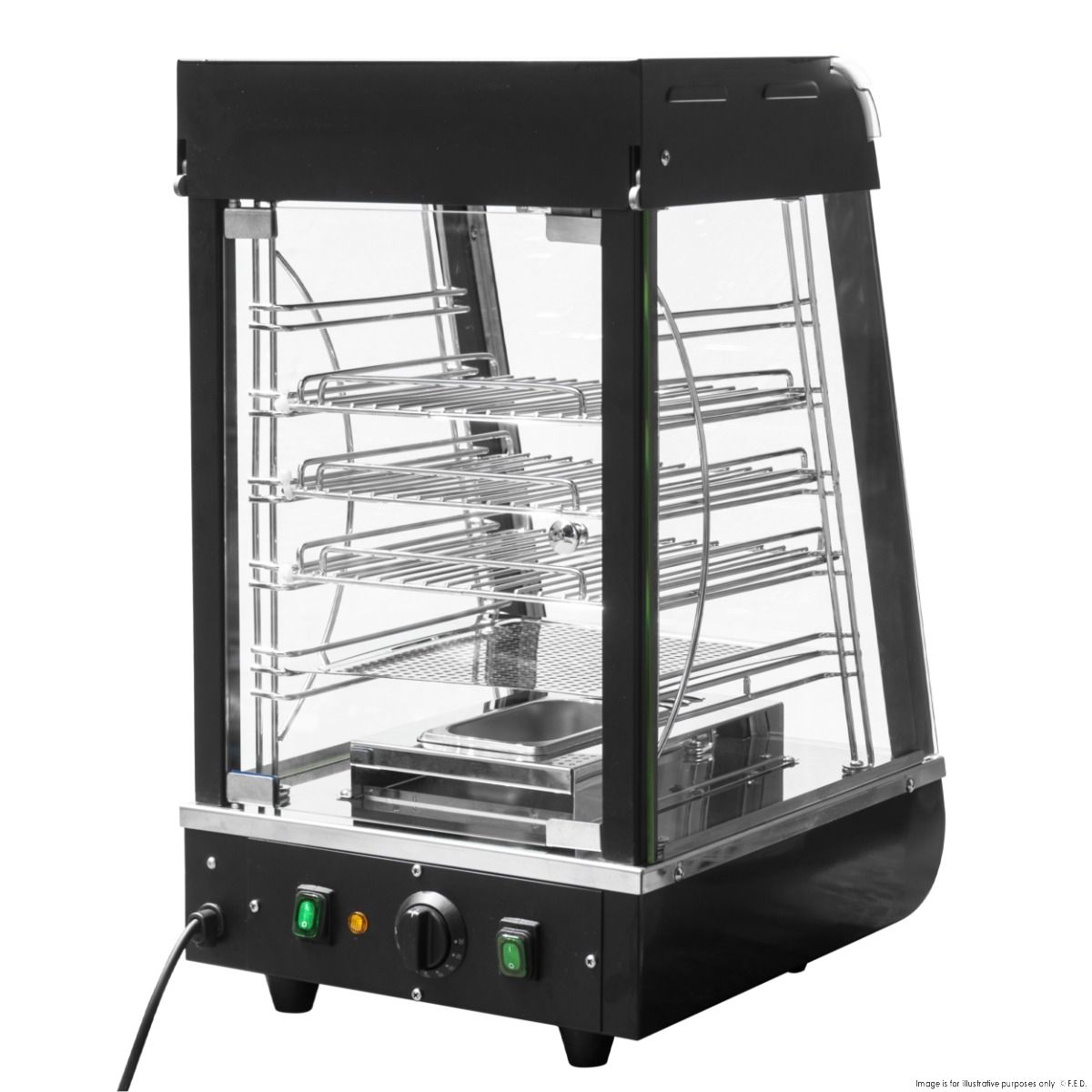 Benchstar All Stainless Steel Pie Warmer And Hot Food Display 40 Pies PW-RT/380/TGE