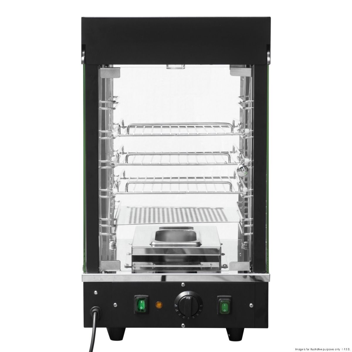 Benchstar All Stainless Steel Pie Warmer And Hot Food Display 40 Pies PW-RT/380/TGE