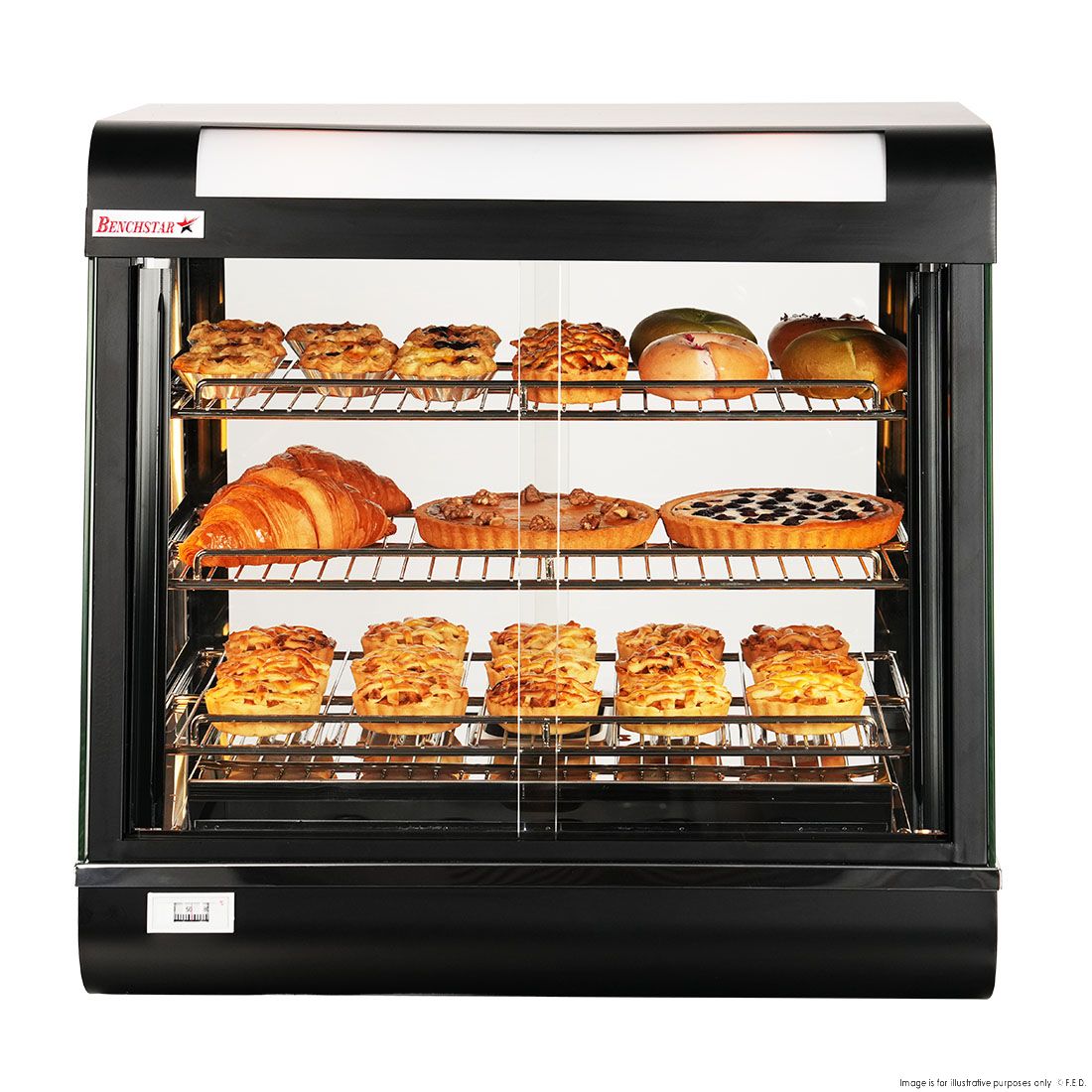 Benchstar Pie Warmer & Hot Food Display PW-RT/660/TGE