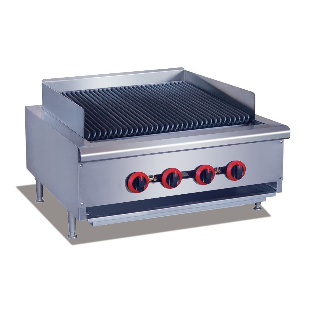 GasMax QR-24E 4 Burner Char Grill Top - Natural Gas/LPG