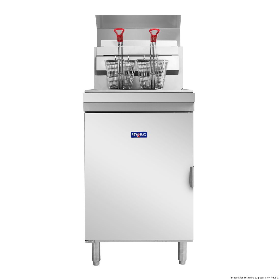 FryMAX Superfast Natural Gas Tube Twin Vat Fryer RC400TE