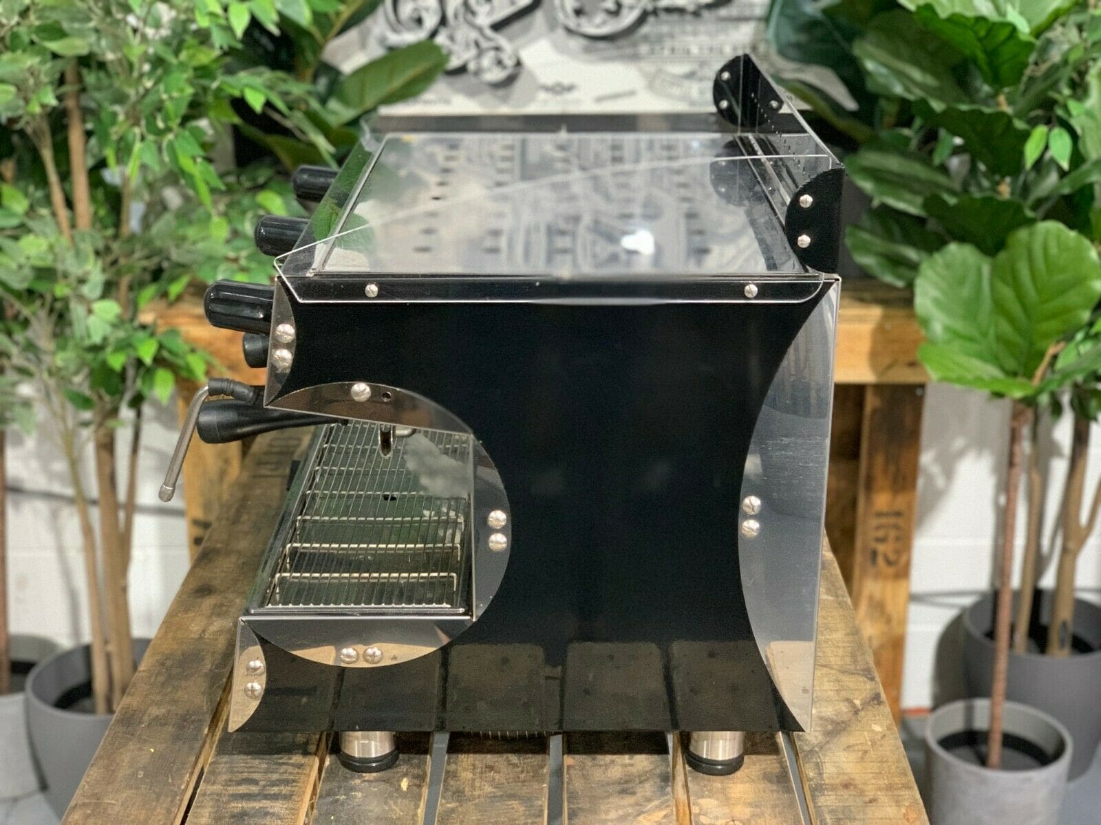 San Remo Capri Deluxe 2 Group Black Espresso Coffee Machine - 16416