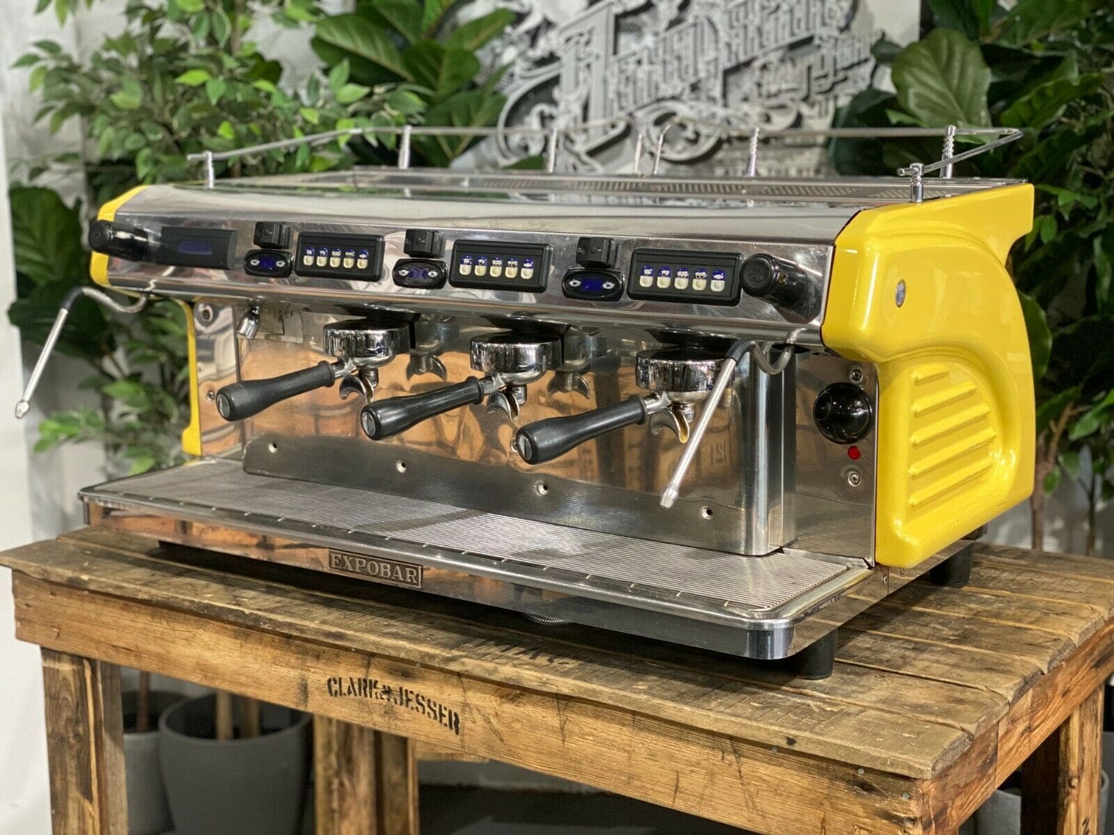Expobar Ruggero - 3 Group Commercial Espresso Machine - Yellow
