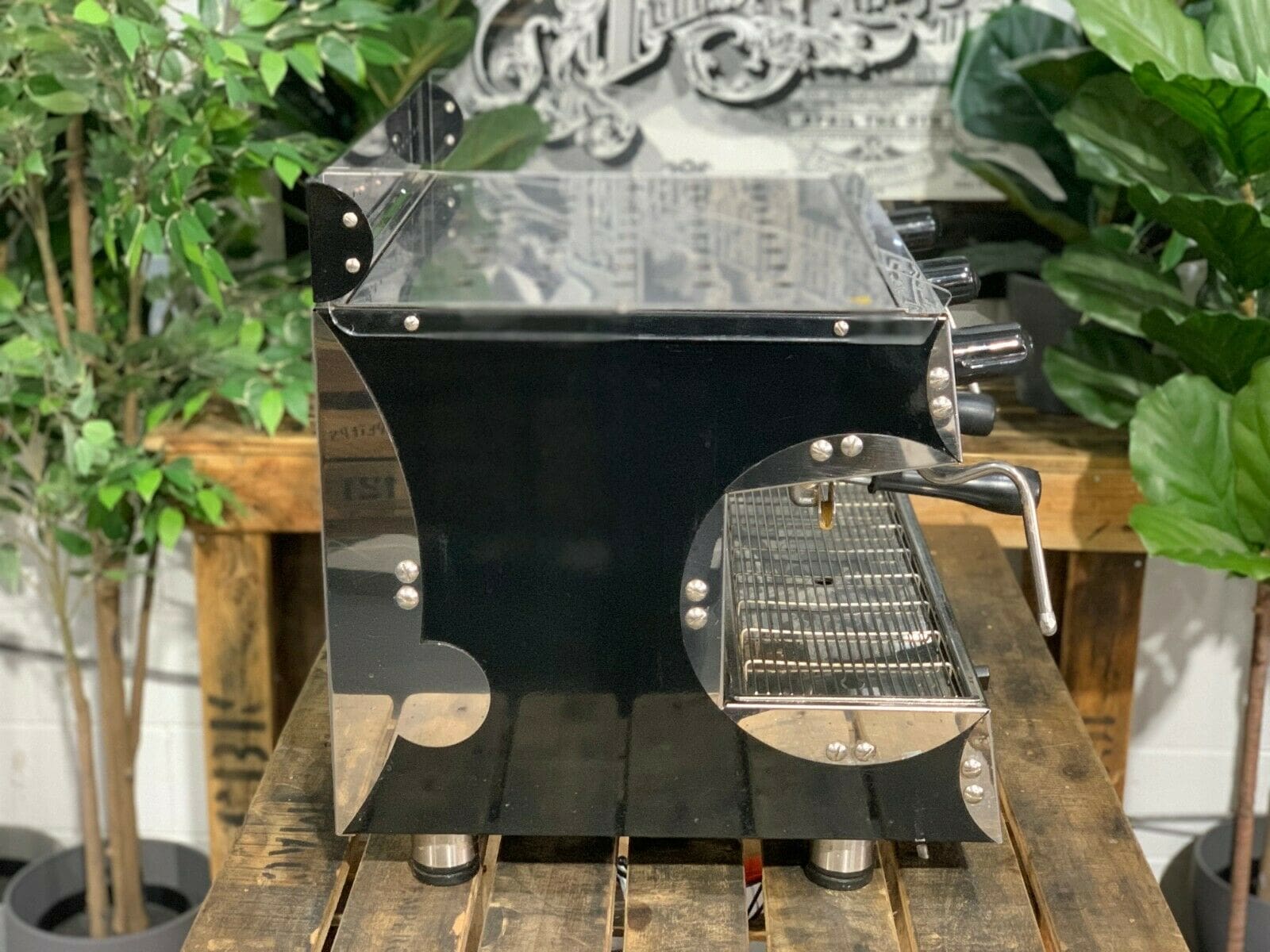 San Remo Capri Deluxe 2 Group Black Espresso Coffee Machine - 16416