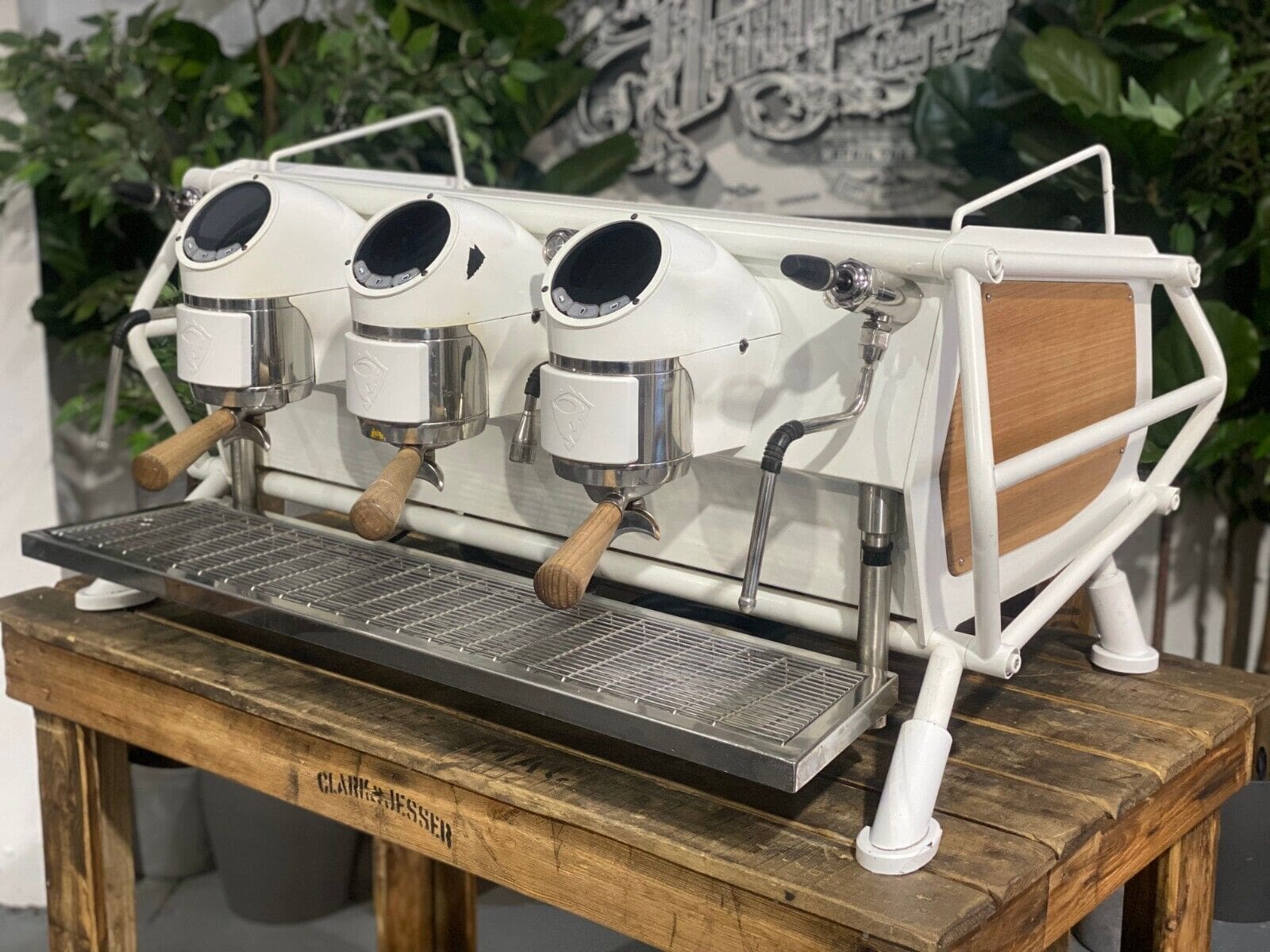 San Remo Cafe Racer 3 Group White & Timber - 16029