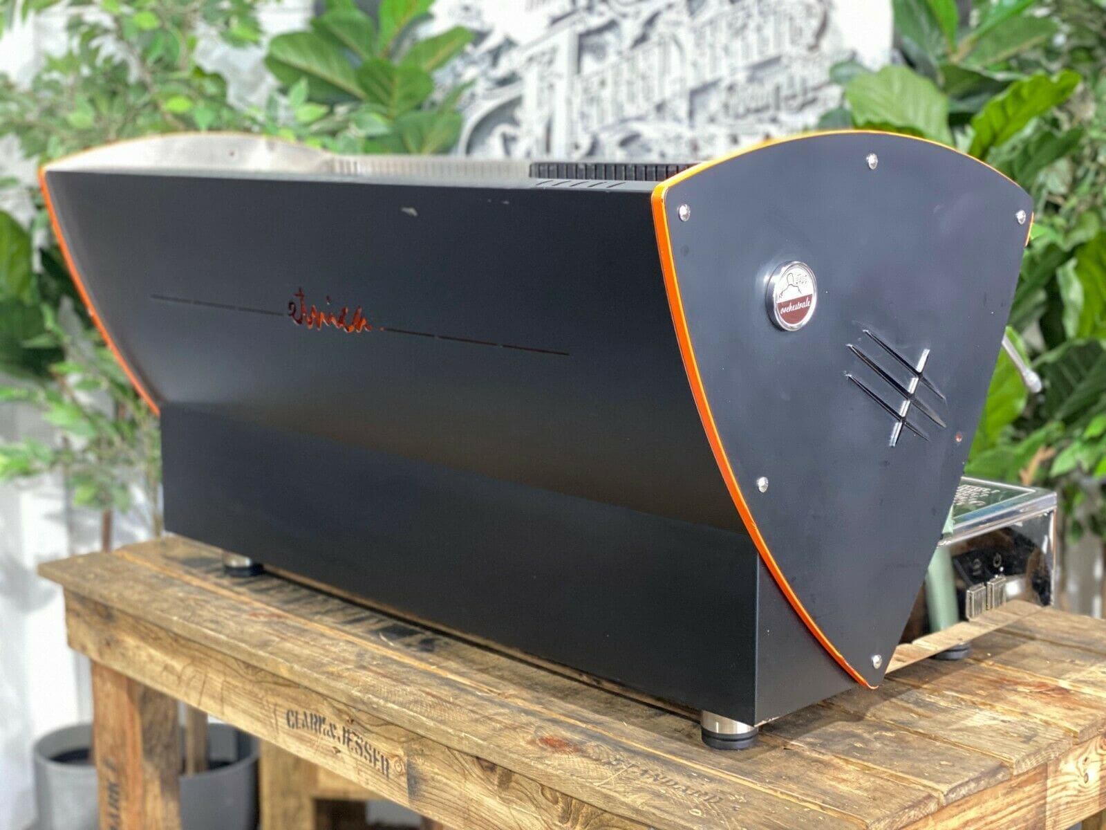 Orchestrale Etnica Black - 3 Group Commercial Espresso Machine - Orange