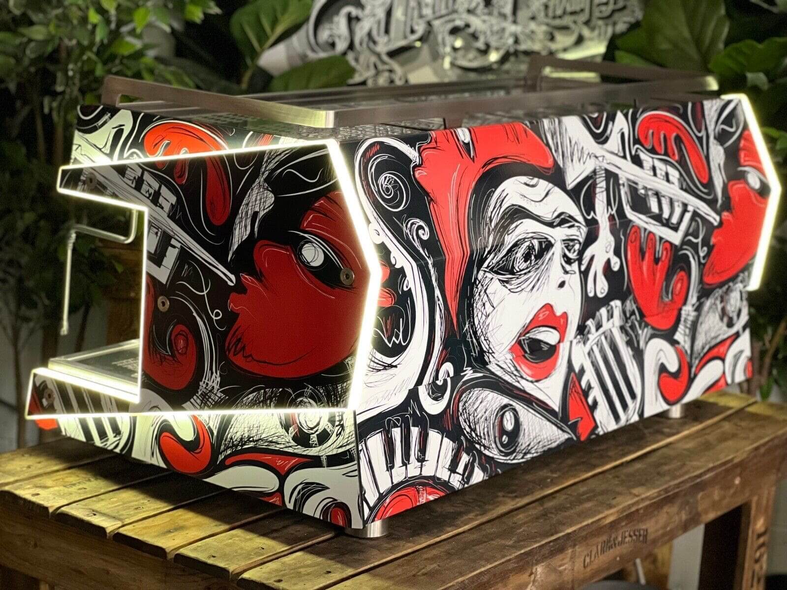 Wega Urban - 3 Group Commercial Espresso Machine - Custom Wrap