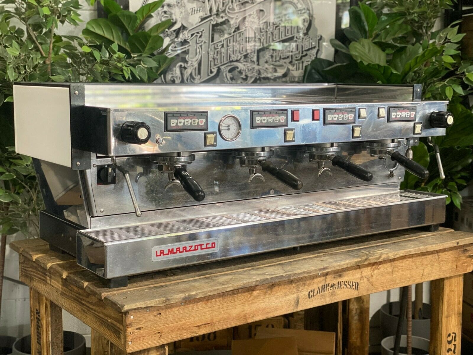 La Marzocco Linea Classic - 4 Group Commercial Espresso Machine - White