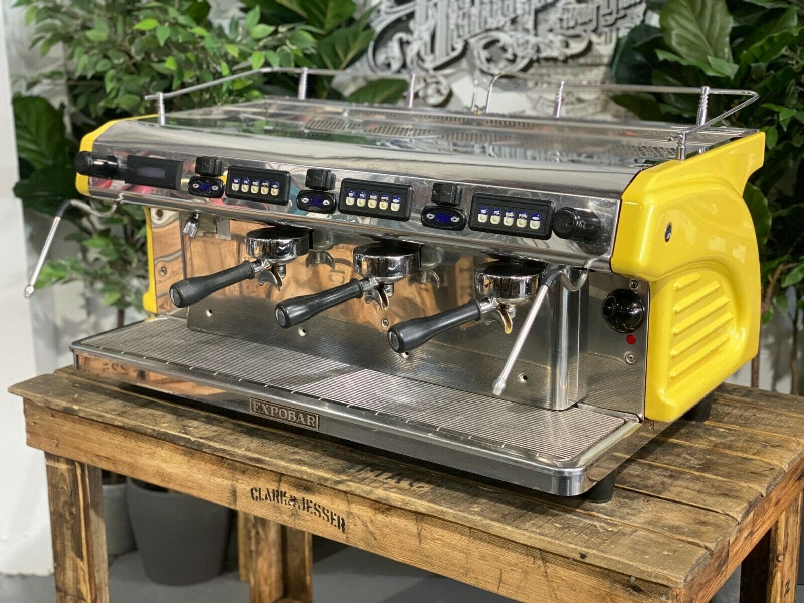 Expobar Ruggero - 3 Group Commercial Espresso Machine - Yellow