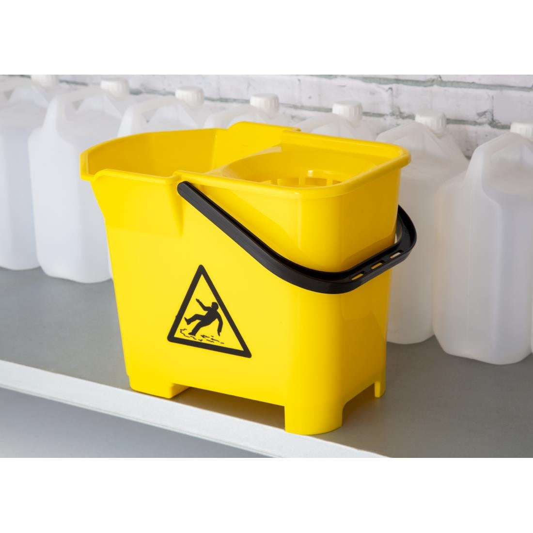 Jantex Mop Bucket Yellow 14Ltr - S223