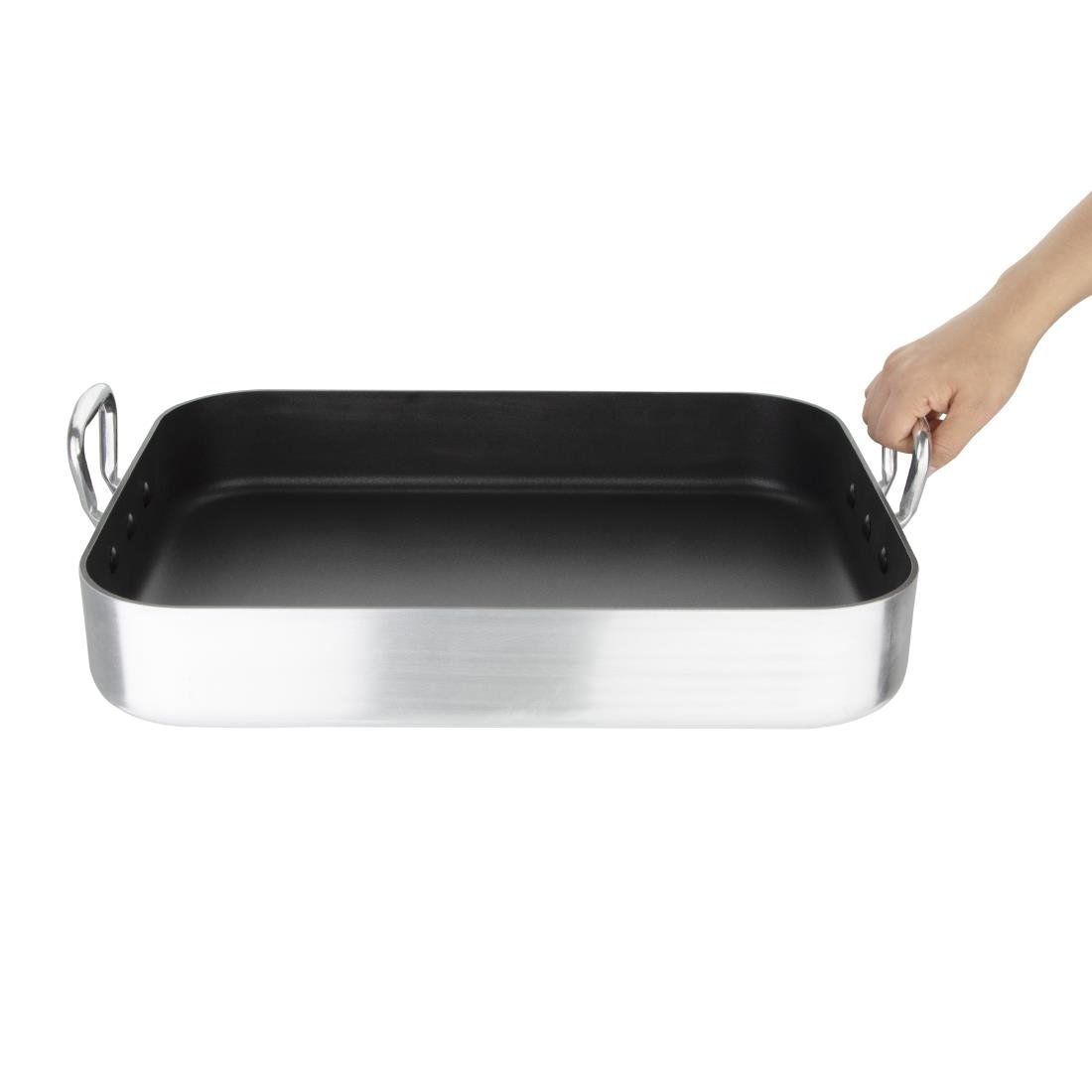 Vogue Aluminium Non-Stick Roasting Pan 450mm - S364