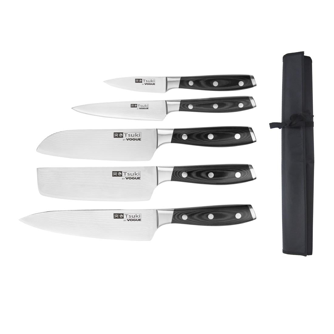 Vogue Tsuki 5 Piece Knife Set & Wallet - S617
