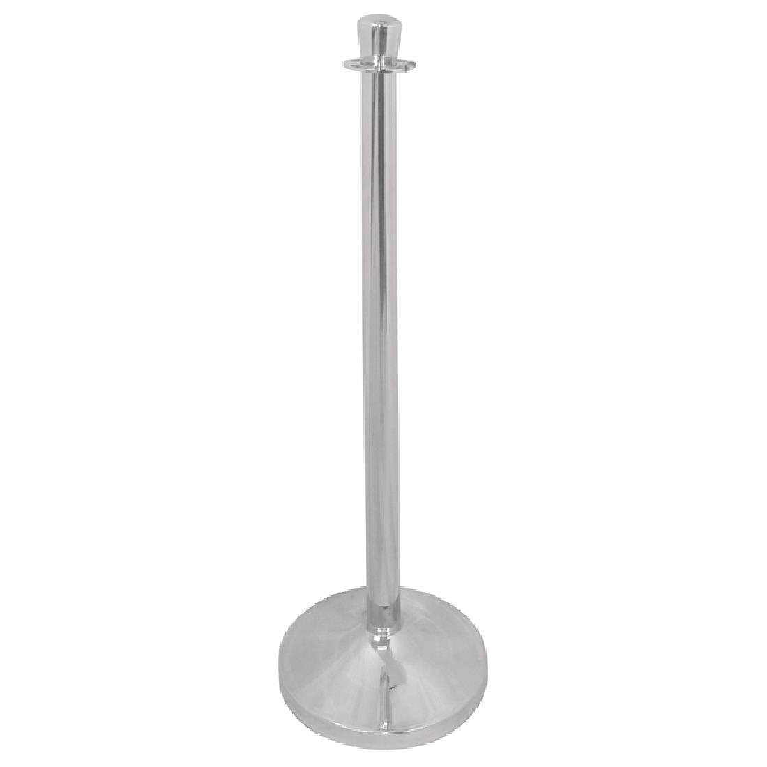 Bolero Stainless Steel Flat Top Barrier Post - S653