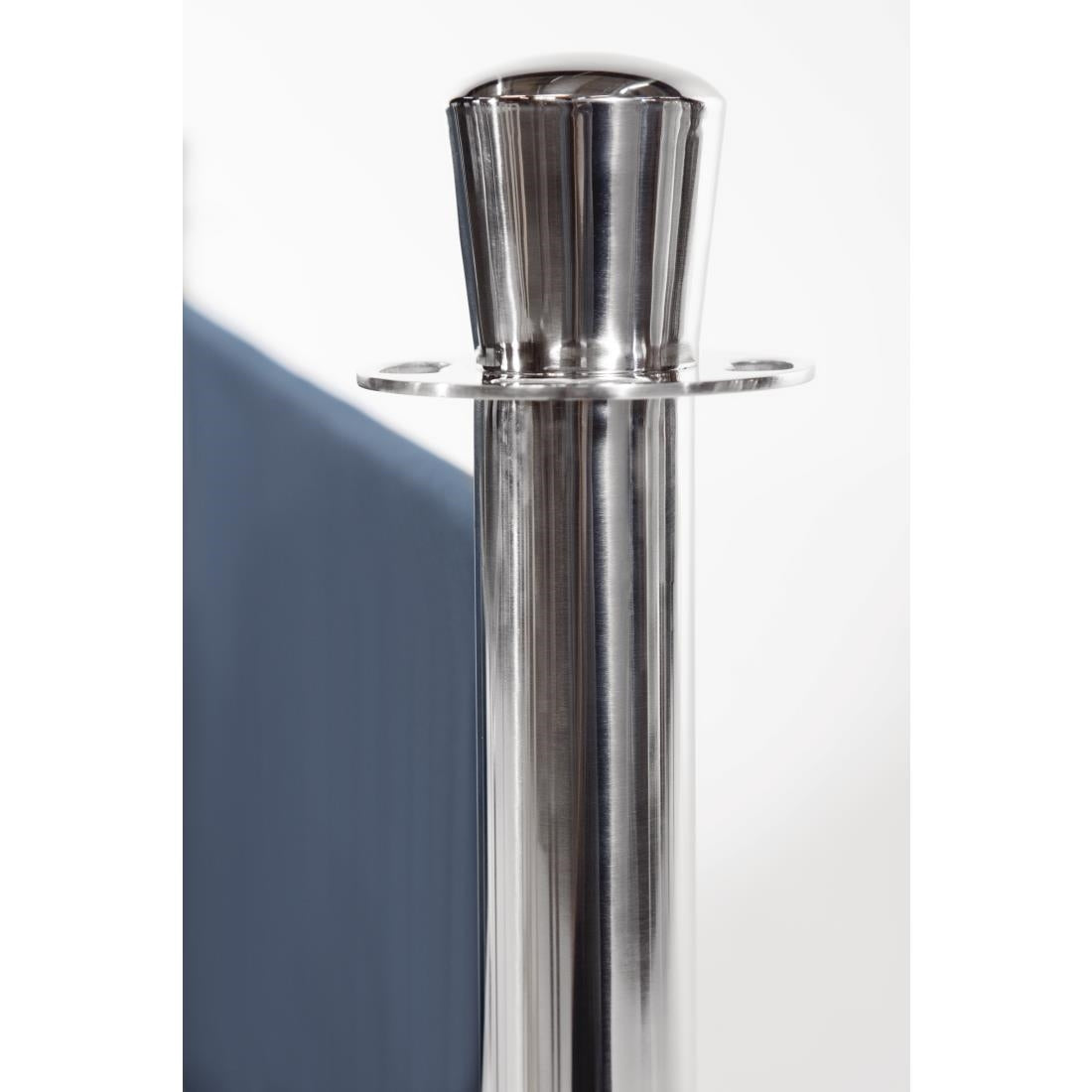 Bolero Stainless Steel Flat Top Barrier Post - S653