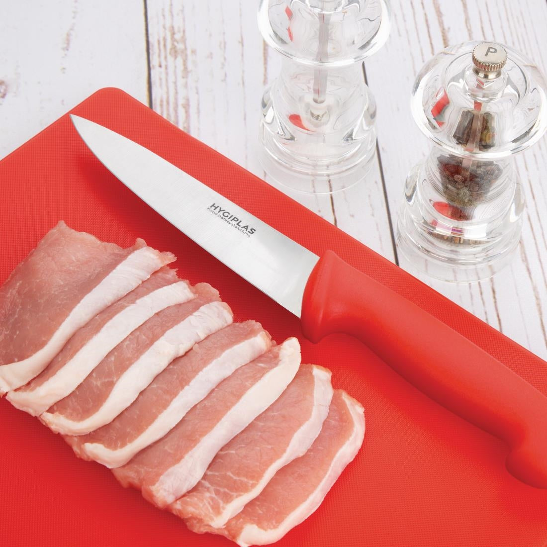 Hygiplas Extra Thick Low Density Pack of 6 Chopping Boards - 450x300x20mm - S677