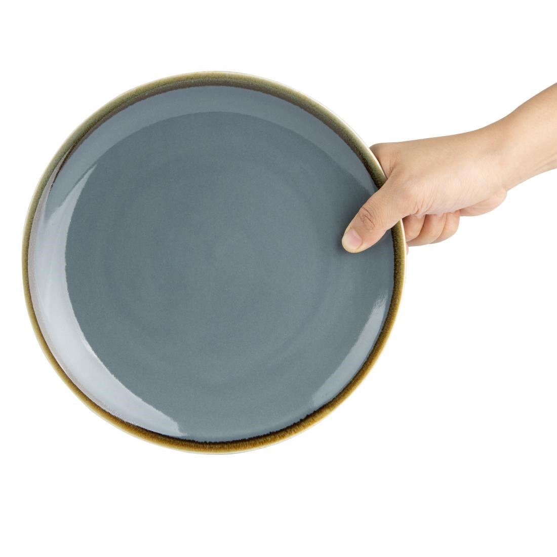 Olympia Kiln Round Coupe Plate Ocean 230mm (6 Pack) - SA282