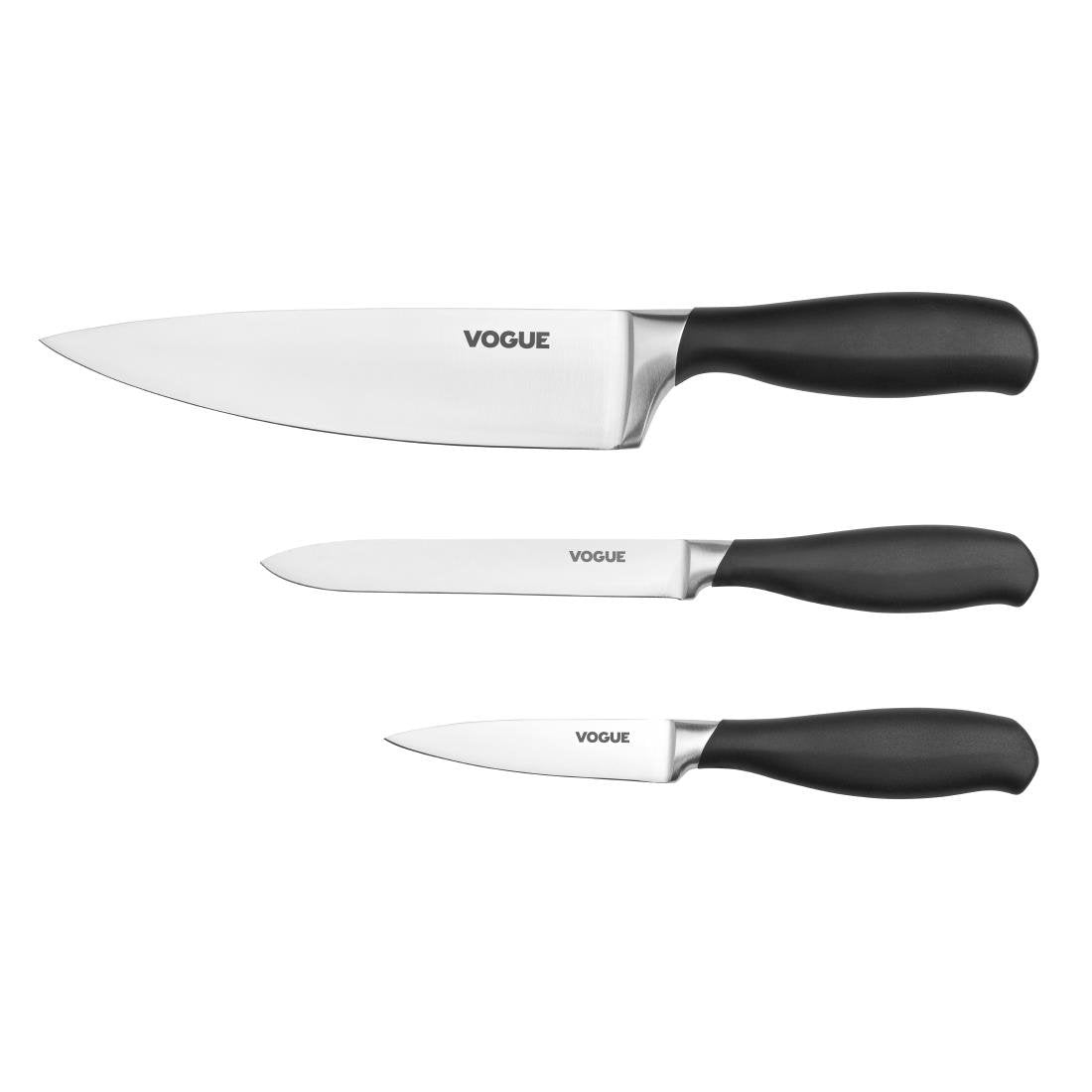 Vogue Prep Like A Pro 3-Piece Soft-Grip Knife Set - SA613