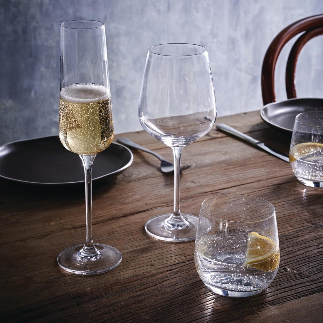 Olympia Claro Serve Like a Pro Crystal Glassware Set - SA643