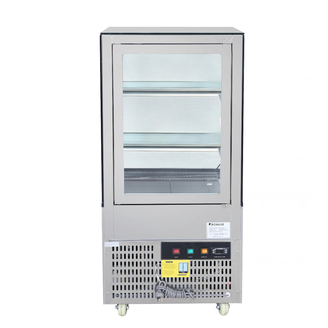 Bonvue Deluxe 600mm Square Glass Cake Display Cabinet - SC060FA-2XB