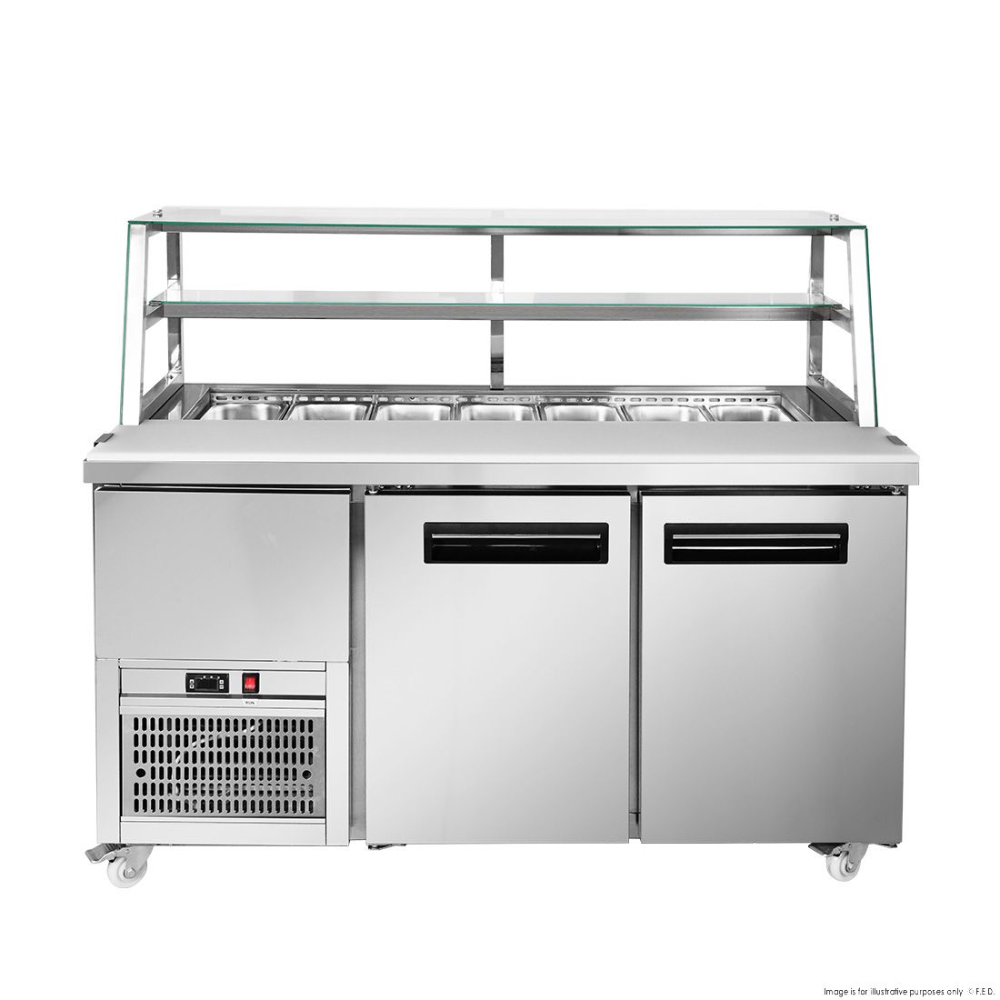 Thermaster Two Door Deluxe Sandwich Bar SCB/15