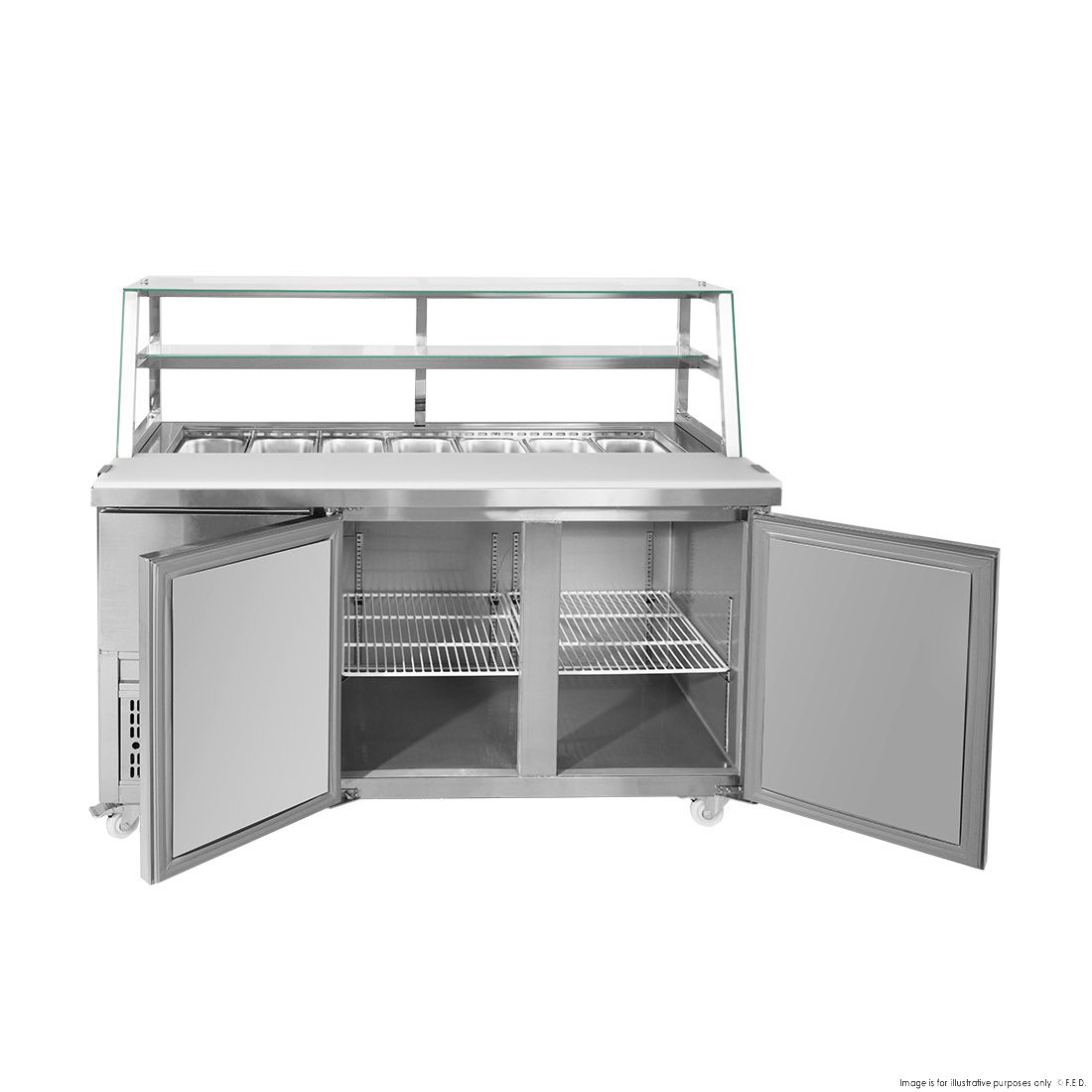 Thermaster Two Door Deluxe Sandwich Bar SCB/15