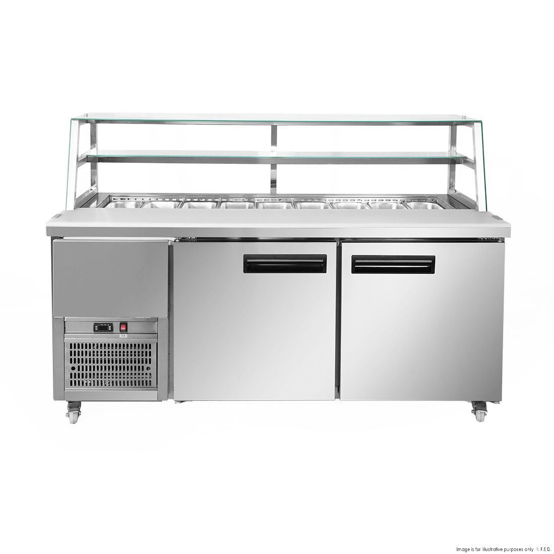 Thermaster Two Large Door Deluxe Sandwich Bar SCB/18