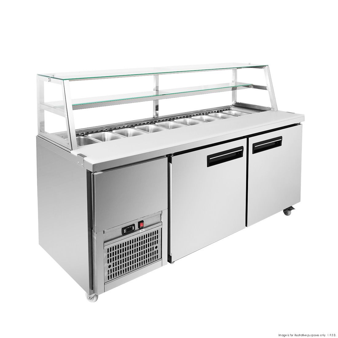 Thermaster Two Large Door Deluxe Sandwich Bar SCB/18