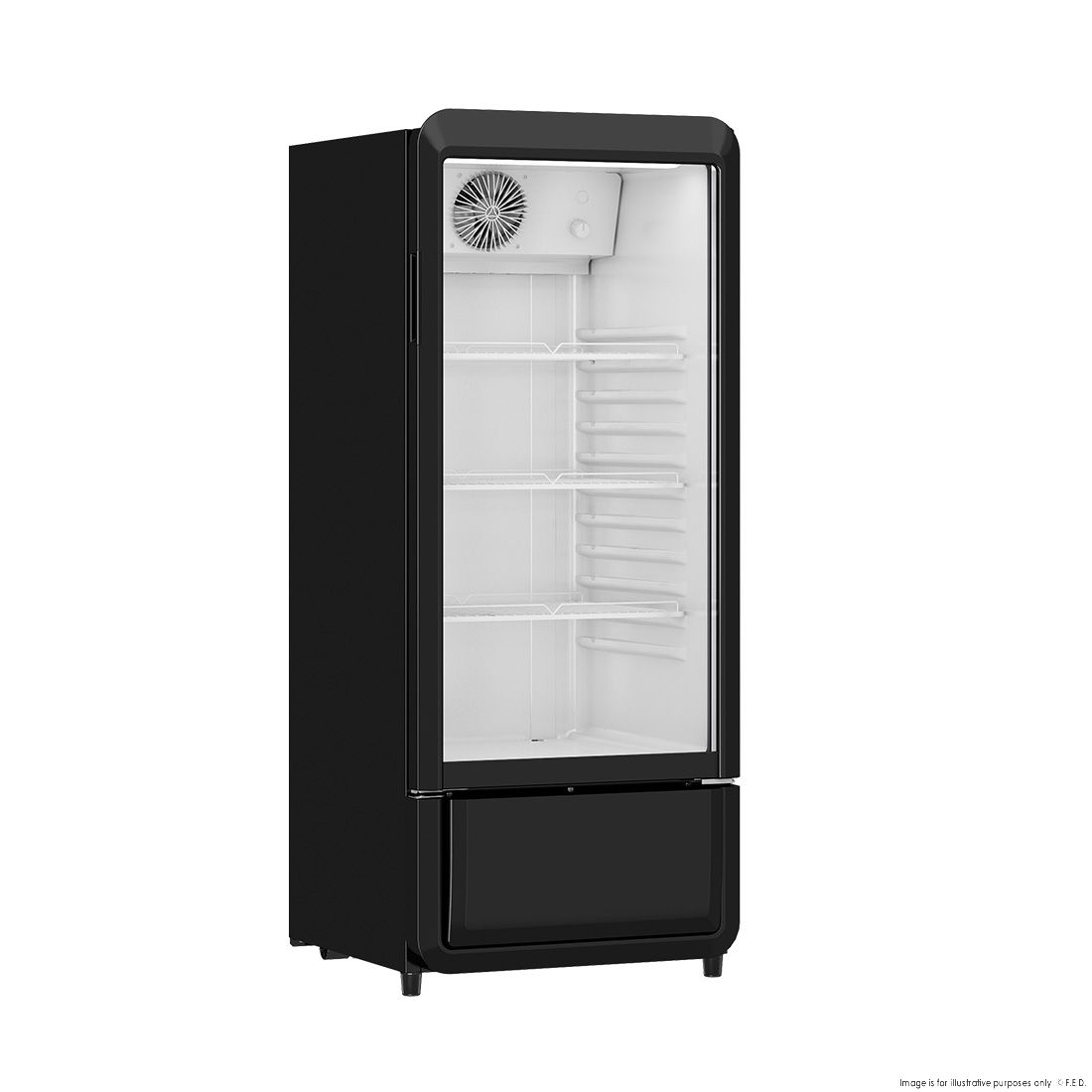 Thermaster Upright Glass Door Beverage Fridge SDC-178B