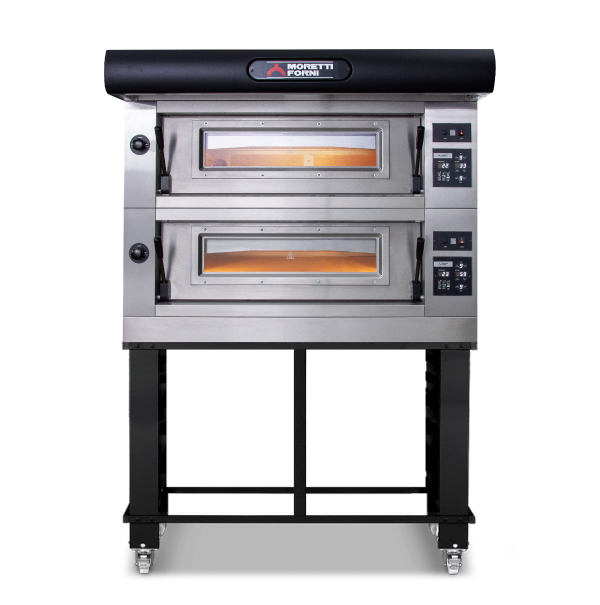 Moretti Forni Amalfi Double Deck Oven on Stand - 24 x 35cm Pizza - COMP D/2/S